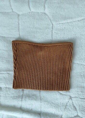 Zara Triko örgü knit crop büstiyer süveter