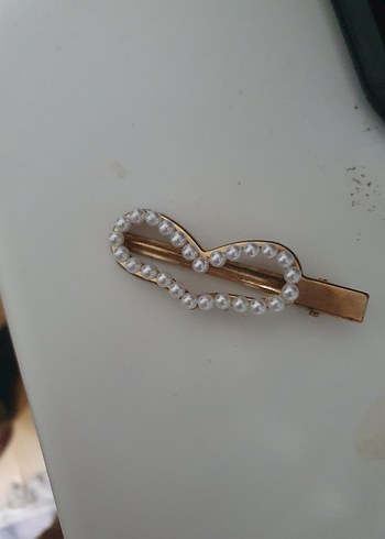 İnci Detaylı Metal Fiyonk Toka