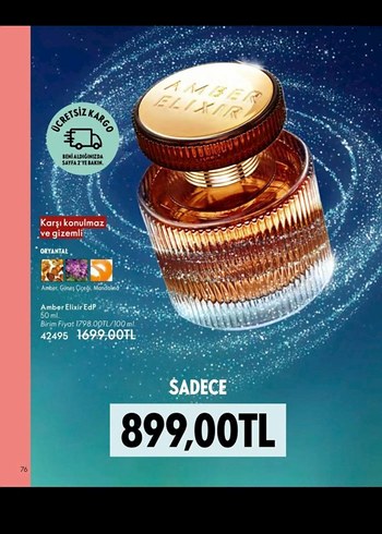 Amber Elixir Kadın Parfümü 50 ml