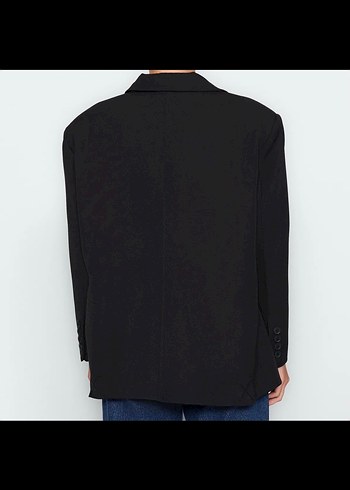 Trendyol & Milla Düğmeli Siyah Kadın Blazer