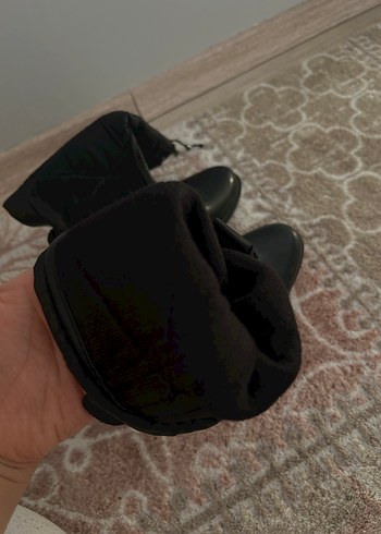 Elle Siyah Kadın Dizüstü Fermuarlı Çizme bot ayakkabı Elle