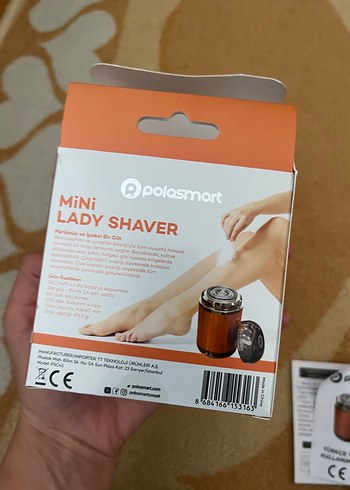  Beden Kompakt Kahverengi Şarjlı Tıraş Makinesi