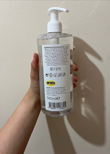  Beden Bee Beauty Micellar Makyaj Temizleme Suyu 740 ml