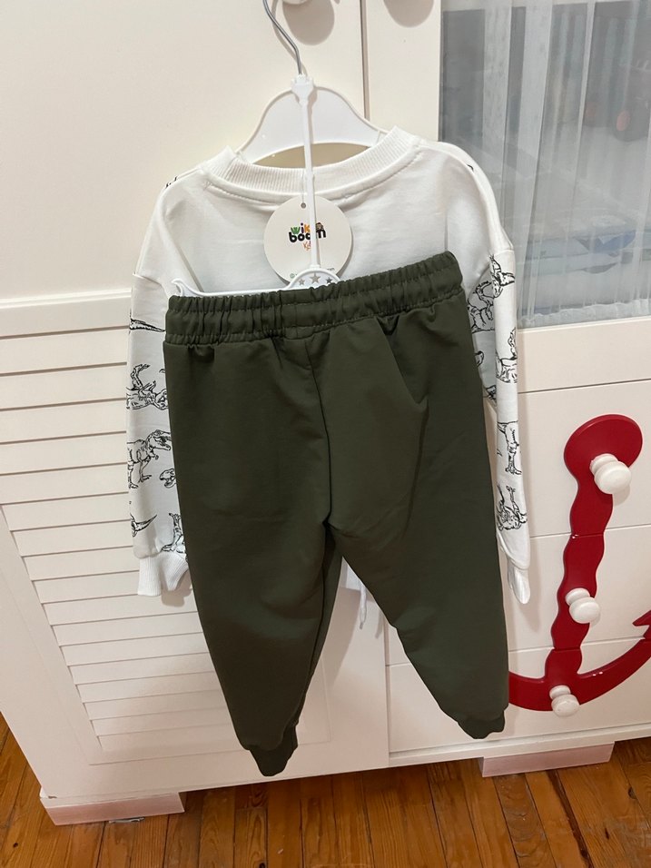 Erkek Çocuk T-Rex Baskılı Sweatshirt - Görsel 5