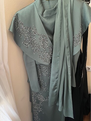 Tesettür abiye şalı ile - Görsel 7