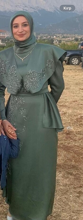 Tesettür abiye şalı ile - Görsel 9