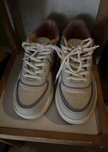 Kadın Çok Renkli Pastel Spor Ayakkabı - Görsel 4