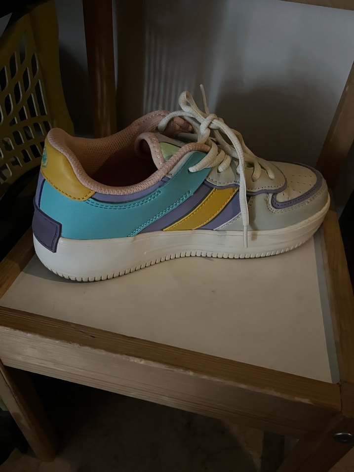 Kadın Çok Renkli Pastel Spor Ayakkabı - Görsel 2