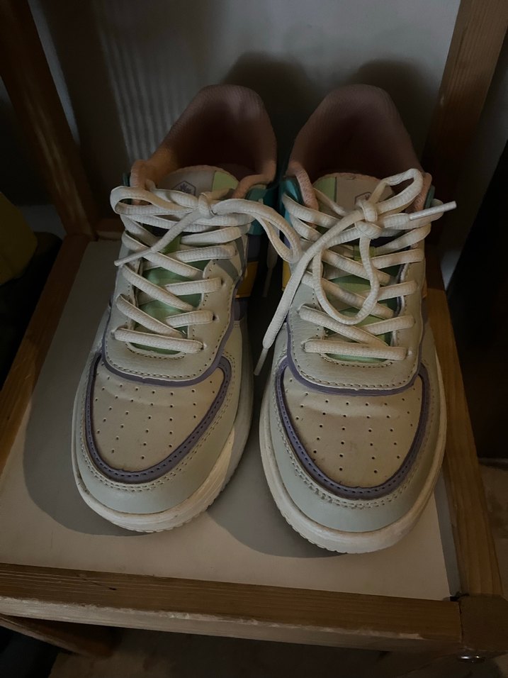 Kadın Çok Renkli Pastel Spor Ayakkabı - Görsel 4