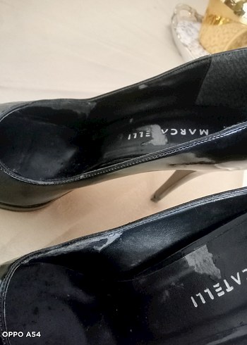 39 Beden Parlak Siyah Stiletto Topuklu Kadın Ayakkabı