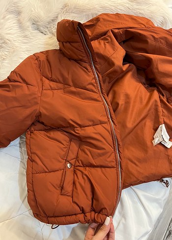 Bershka BERSHKA kiremit rengi şişme mont