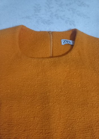 Zara turuncu Bohem Kadın elbise - Görsel 3