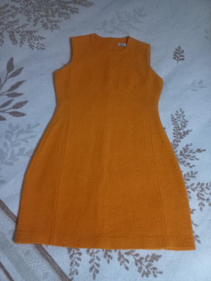 Zara turuncu Bohem Kadın elbise - Görsel 2