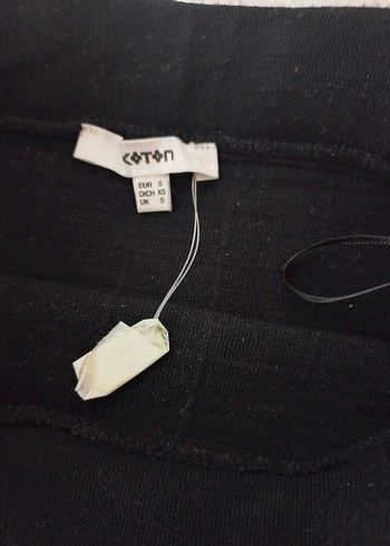 Siyah Örgü Midi Kalem Etek - Görsel 2