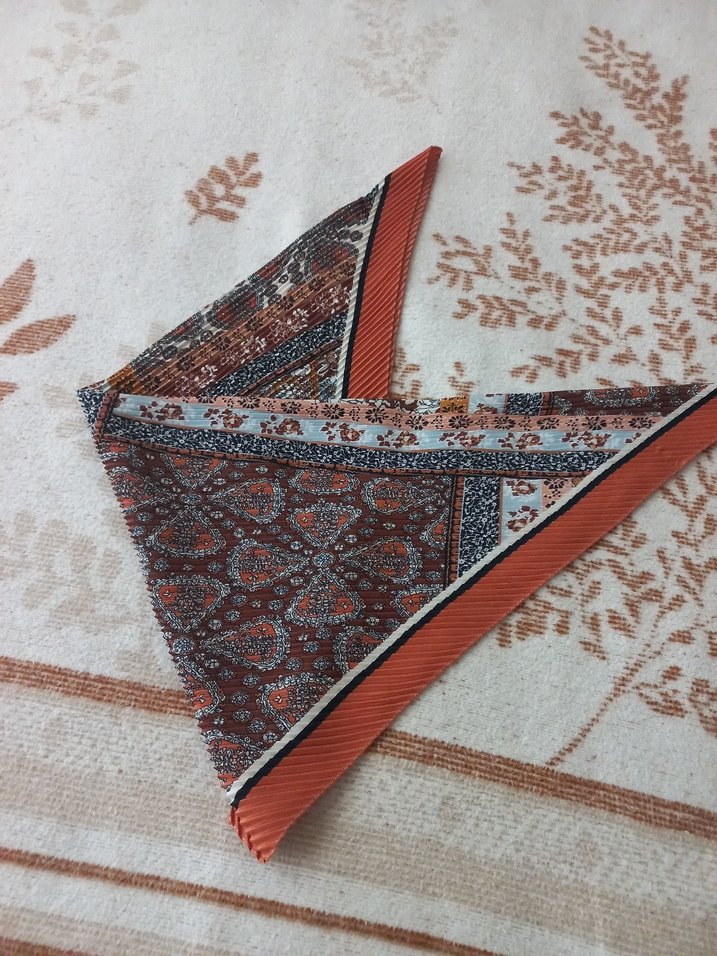 Kahverengi Bohem Kadın Fular - Görsel 3