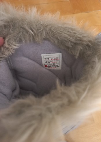 Gri Kürklü Kadın Dolgu Topuk Bot - Görsel 3