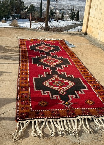 Desenli Çok Renkli Geleneksel Halı - Görsel 4