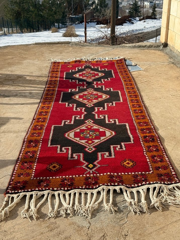 Desenli Çok Renkli Geleneksel Halı - Görsel 2