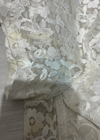 Dantel Detaylı Beyaz Mini Büstiyer - Görsel 4