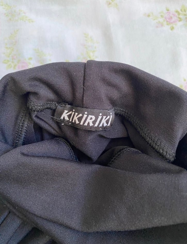 Drapeli Siyah Hamile Boğazlı Gömlek - Görsel 2