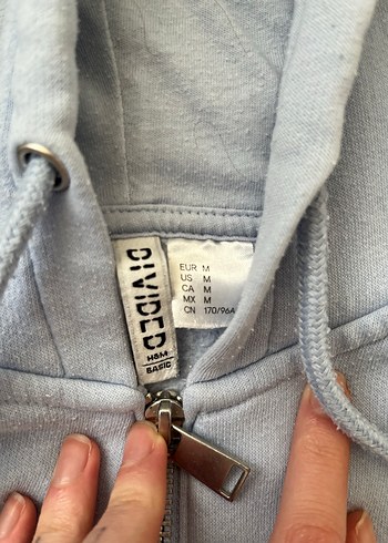 Gri Fermuarlı Kadın Sweatshirt - Görsel 2