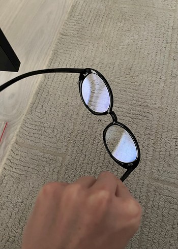 Siyah Kadın Yuvarlak Goth Gözlük - Görsel 3