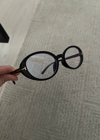 Siyah Kadın Yuvarlak Goth Gözlük - Görsel 2
