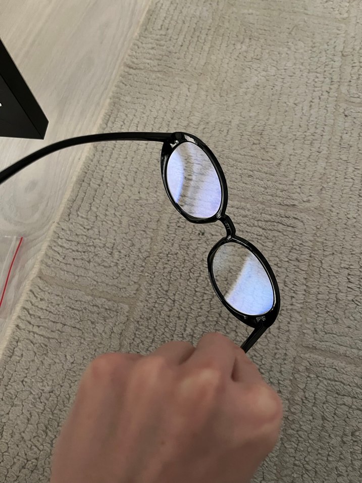 Siyah Kadın Yuvarlak Goth Gözlük - Görsel 3