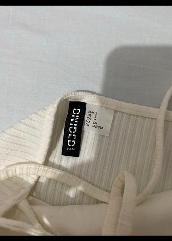 Beyaz Askılı Midi Triko Elbise - Görsel 2