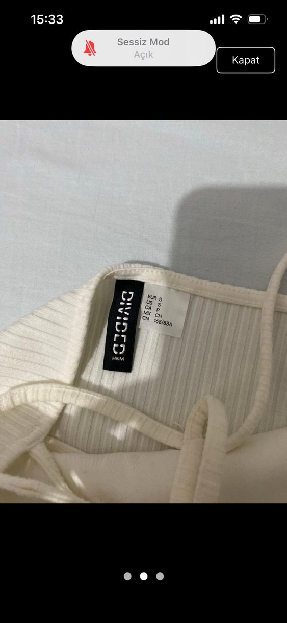 Beyaz Askılı Midi Triko Elbise - Görsel 2