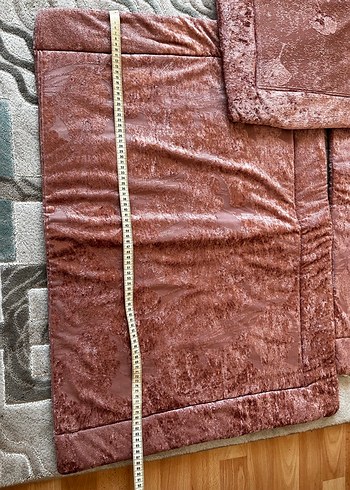 Pembe saten uyku seti Yatak Örtüsü - Görsel 3