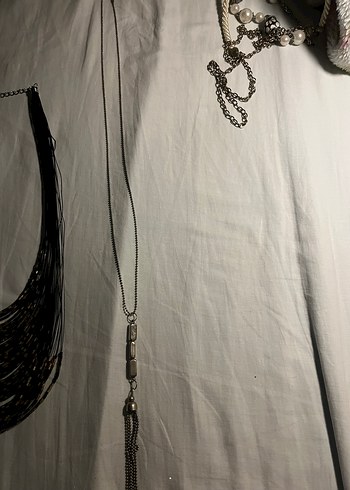 Zincir Detaylı Bohem Midi Kadın Kolye tane 150 hepsi 250 - Görsel 3