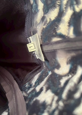 Uzun Askılı Mor Dantelli Fırfırlı Abiye Elbise - Görsel 7