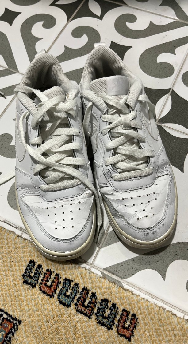 Beyaz Bağcıklı Kadın Spor Ayakkabısı - Görsel 3