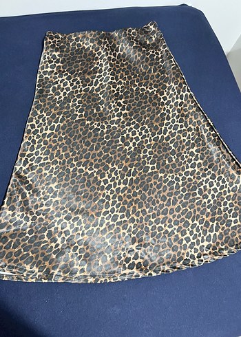 Midi leopar etek
