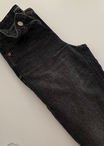 32 Beden Kadın Gri Denim Regular Fit Jean