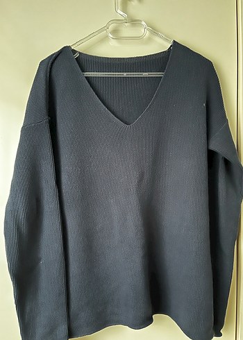 Lacivert Kadın  Triko Kazak - Görsel 2