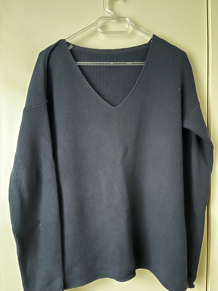 Lacivert Kadın  Triko Kazak - Görsel 2