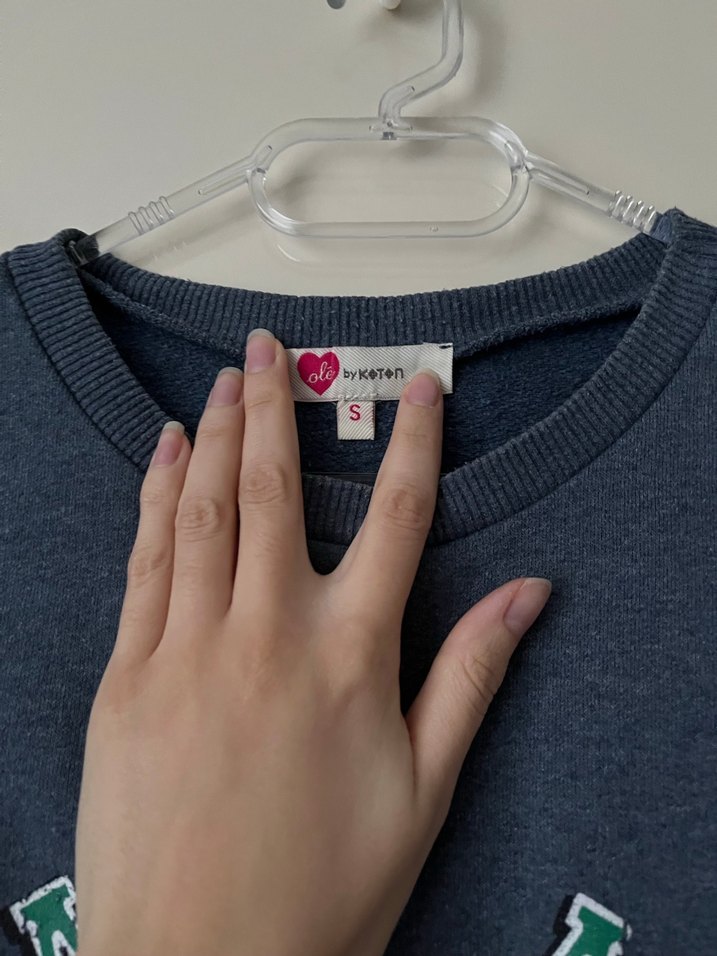 Mavi Hawaii Kadın Uzun Kollu Sweatshirt - Görsel 3