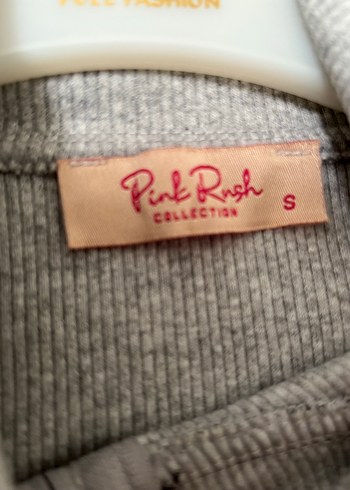 Gri Uzun Kollu Fermuarlı Midi Elbise - Görsel 3