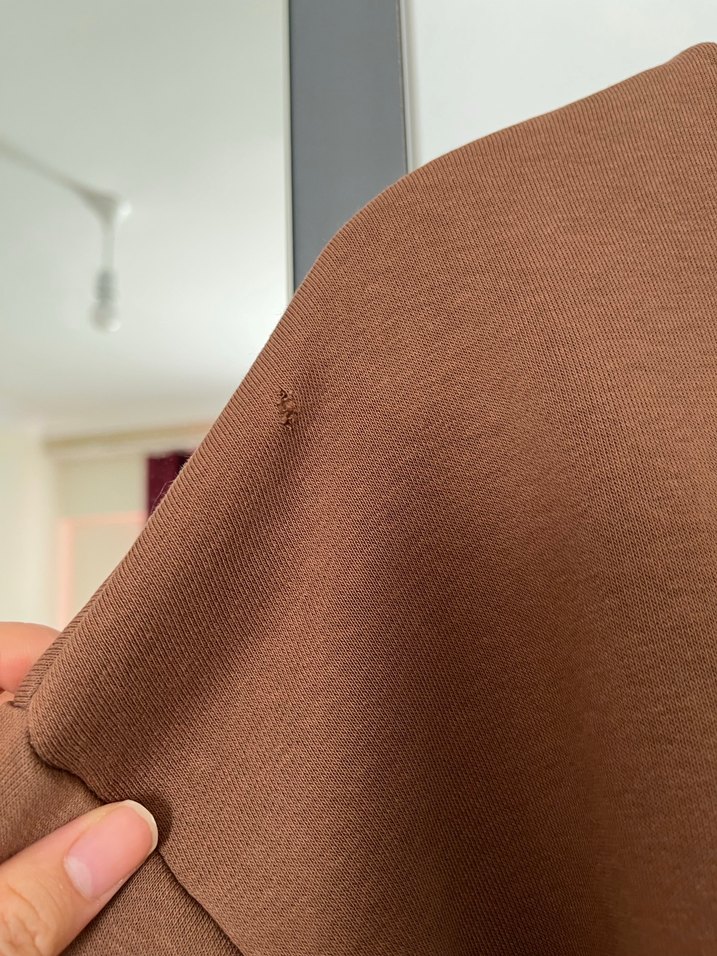 Kadın Kahverengi Salaş Sweatshirt - Görsel 3