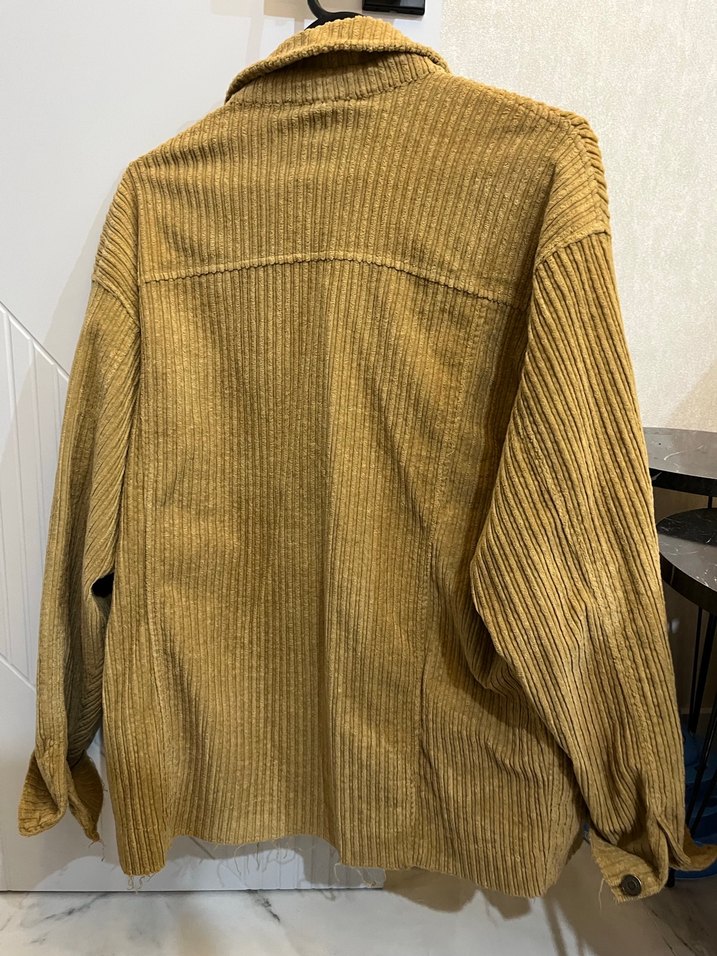 Düğmeli Bej Kadın Ceket - Görsel 2