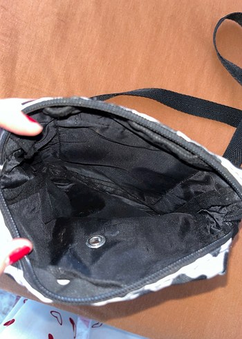 Kadın Baskılı Beyaz Çapraz Çanta - Görsel 3