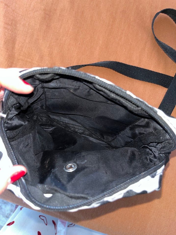 Kadın Baskılı Beyaz Çapraz Çanta - Görsel 3