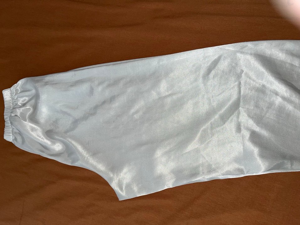 Uzun Beyaz Nakışlı Bohem Kadın Sabahlık ve gecelık takımı - Görsel 5