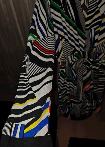 Çok Renkli Desenli Hamile Tunik - Görsel 2