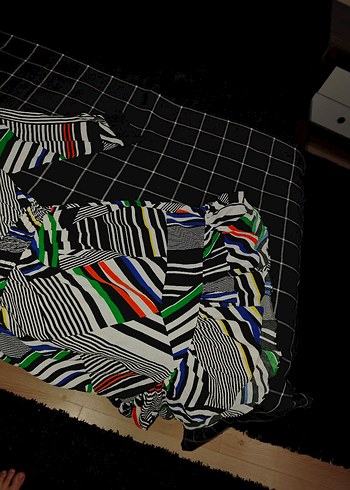 Çok Renkli Desenli Hamile Tunik - Görsel 4