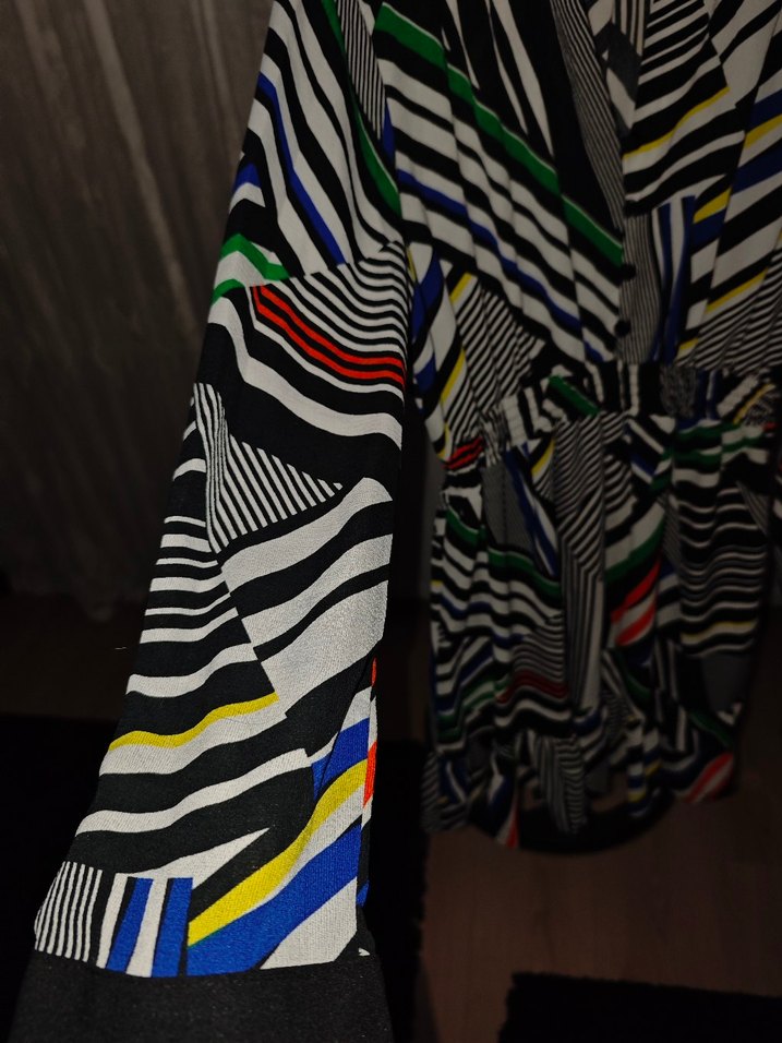 Çok Renkli Desenli Hamile Tunik - Görsel 2