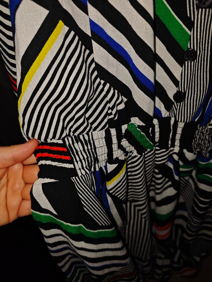 Çok Renkli Desenli Hamile Tunik - Görsel 3