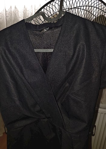 Kadın Siyah Uzun Kollu Gotik Elbise - Görsel 2